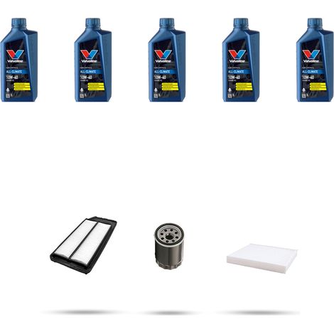 Kit tagliando 3 FILTRI e 5L OLIO compatibile con Honda Accord VII 2.4 140kw dal 2003 (1/5)