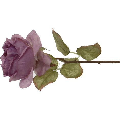 Rose artificielle violette, idéale pour décorer une table de mariage ou un bouquet. Cette magnifique rose artificielle est un centre de table raffiné, parfaite pour créer un bouquet.