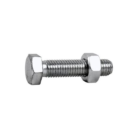 Tornillo hexagonal 933/934 zinc 6x20 mm con tuerca 8.8