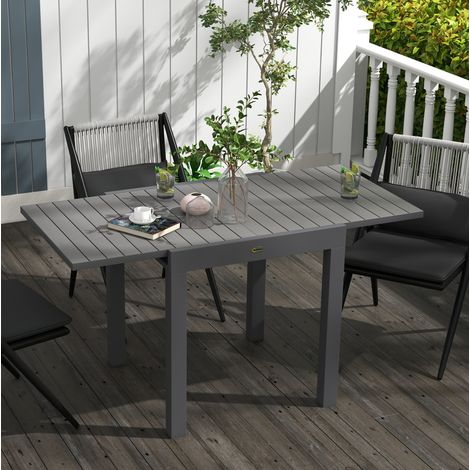 table repas extensible jardin 162 cm aluminium HAVRYA (1/5)