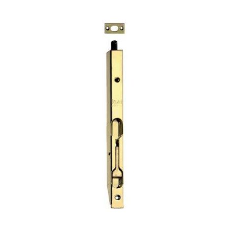 Catenaccio incasso legno a leva pesanti acciaio ottonato mm 16x13 cm 20 (5 pezzi) Otlav