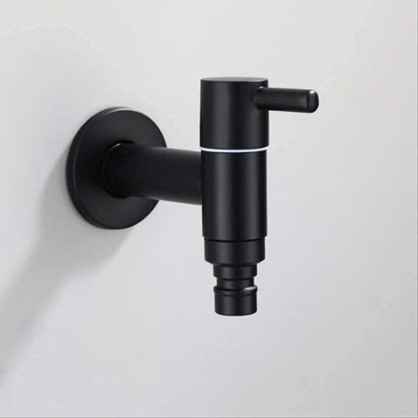 Waschbeckenarmatur, Waschbeckenarmatur, Luxus-Waschbeckenarmatur für Badezimmer, künstlerischer Waschbeckenhahn, Warm- und Kaltwasserhahn (schwarz)