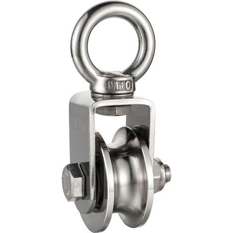 Seilrollenblock aus Edelstahl 304, maximale Belastung 500 kg (1/5)