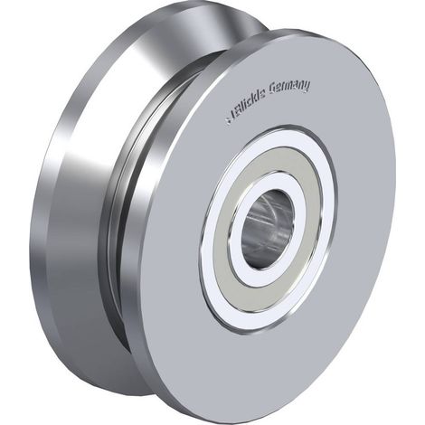 Blickle 755325 DSPK 50K Ruota a corona a doppio binario Diametro ruota: 50 mm Capacità di carico (max.): 120 kg 1 pz.