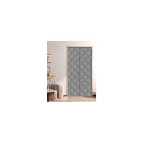 Tenda termica magnetica per porte - Tenda termica per porte contro freddo e caldo - Protezione dal freddo - Isolamento acustico - Impermeabile - Taglio