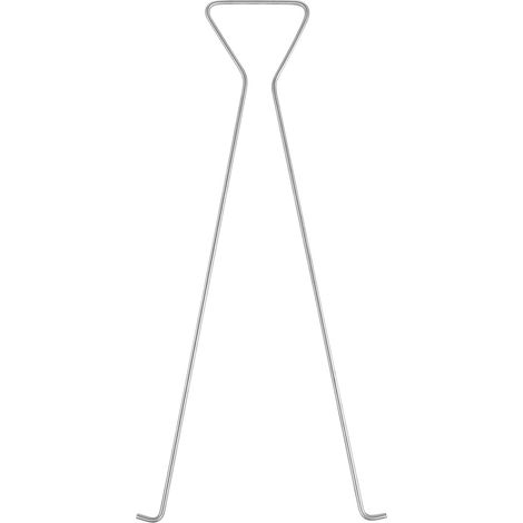 Crochet double en acier inoxydable pour ramasser les trous de golf sur green d'entraînement, accessoire d'entraînement de putting. (1/5)