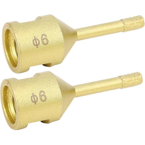 2 Stück Diamant-Lochsägen-Bohrer M14 6 mm zum Löten, Bohren und für Marmor und Beton