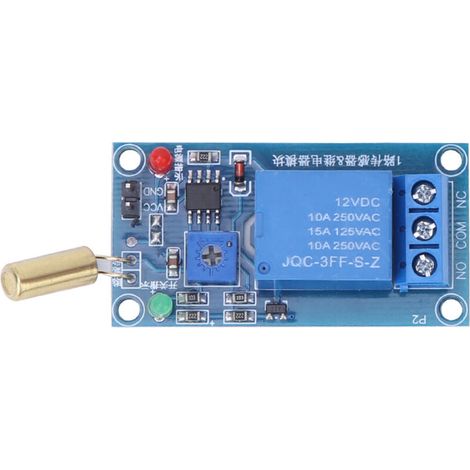 Capteur D'angle de Module de Relais 12VDC avec Relais, Contrôle de à Courant élevé, Alarme de Protection contre les Décharges pour Divers équipements (1/5)