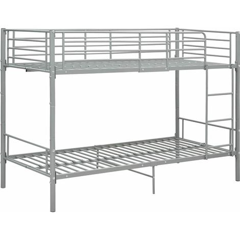 Maison Exclusive - Cama litera de metal gris 90x200 cm (1/5)