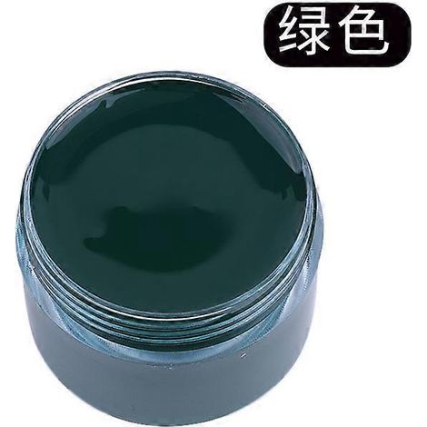 Crème de teinture et de réparation pour cuir, raviveur de couleur pour sacs, chaussures, canapés, vestes, masquant les rayures et restaurant le cuir véritable. Couleur : Vert.