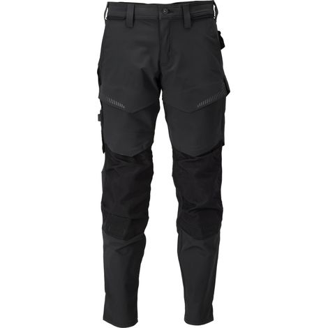 Pantalon de travail avec poches genouillères MASCOT Customized - 22379-311-Noir-46-90