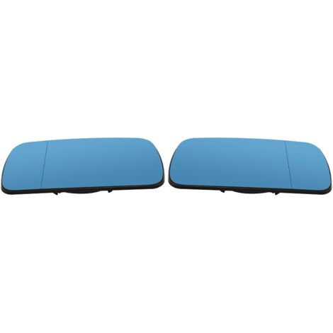Paar blaue Ersatz-Rückspiegel für die Modelle E46 (02.1998-03.2005) und E39 (1995-2000). (1/4)