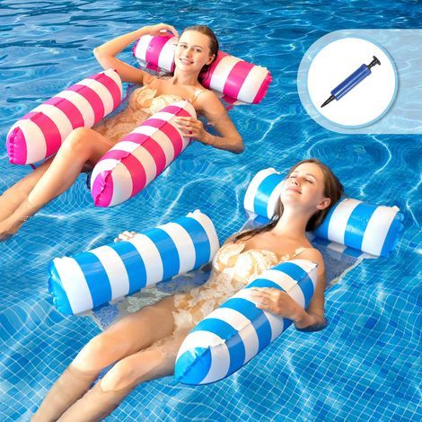 Bouee Piscine Adulte Matelas Piscine Gonflable Jeux Piscine Hamac Gonflable Piscine Fauteuil Gonflable Piscine Flotteur Piscine Frite Piscine Accessoire Piscine Adulte pour Plage Vacances Partie (1/5)
