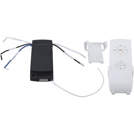 FENOPLASTICAKit de télécommande de ventilateur de plafond universel, Kit de télécommande de ventilateur de plafond sans fil, Version anglaise 85-240V (1/5)