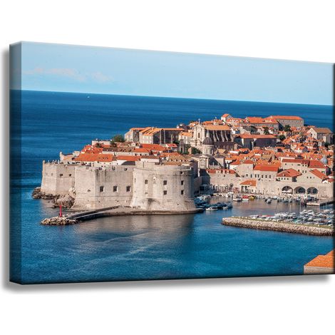 Leinwanddruck Architektur Kroatien 60x40 cm Dubrovnik Zadar Urlaub