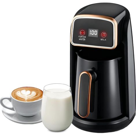 Machine à Café Turc Automatique Électrique, 600W Pot à Café avec Double Système de Chauffage, Commande Intelligente pour Café, Eau (1/5)
