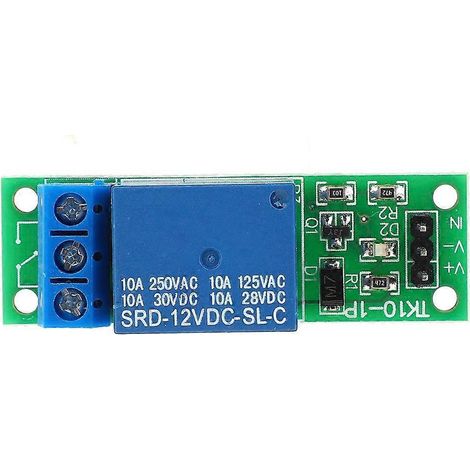 10 Stück DC 12V 1-Kanal-Relaisplatinenmodul High-Level-Trigger für Arduino