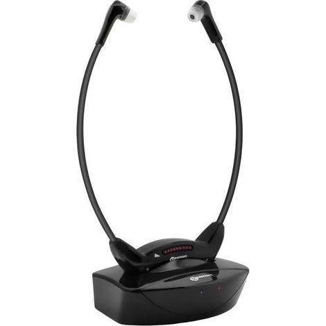 Casque TV - GEEMARC - Modèle Senior - Bluetooth 5.2 - Autonomie 10 heures - Noir