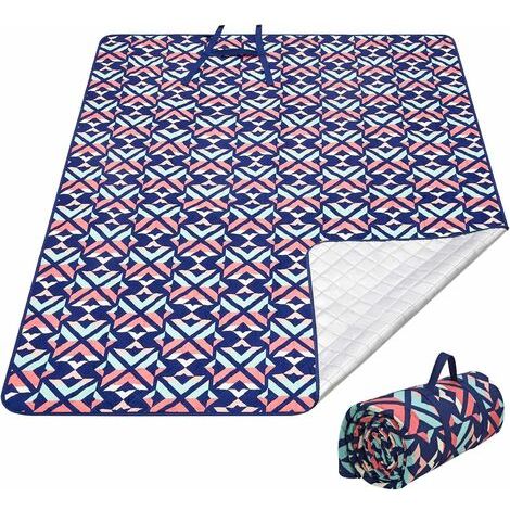 Couverture de Pique-Nique Extra Large Nappe Picnic Imperméable Tapis Anti Sable Isolation Thermique Fond de Films en Aluminium Lavable en Machine pour Camping Voyage Parc Plage 150 × 200 cm (1/5)