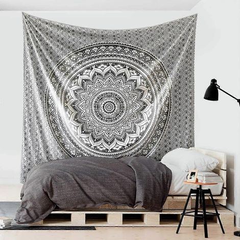 Cotton Mandala Tapestry for Bedspread, Picnic, Blanket, Wall Decor, Bedroom - Hippie Style 200x150 (1/5)