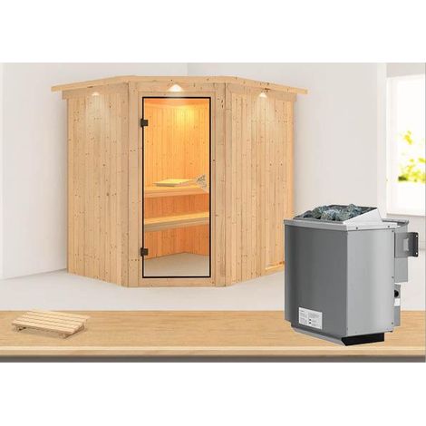 Siirin Eck,9KW integr. Strg bronzierte Ganzglastür u. DK
