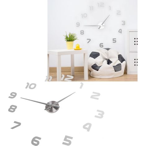 Horloge murale silencieuse sans cadre pour salon, horloge murale à faire soi-même, horloge murale numérique minimaliste, décoration élégante pour la maison et le bureau, acrylique. (1/5)