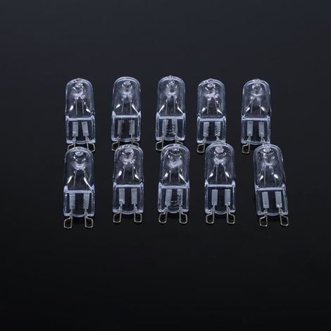 Ampoule halogène G9 40W JCD Type en verre transparent - Durable et économe en énergie - Lot de 10 (1/4)