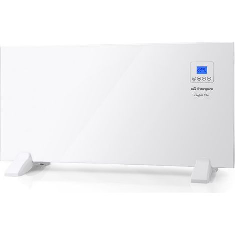 Orbegozo Strahlungsplatte.  LCD Bildschirm.  Digitaler Check.  Leistung: 1500 W.  230V.  Temperaturbereich: 7 °C – 35 °C.