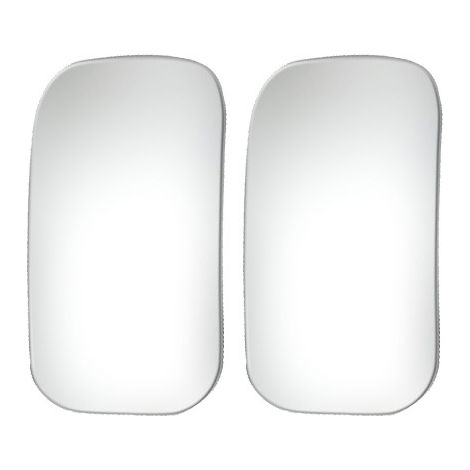 Lot de 2 Miroirs d’Angle Mort Sans Cadre pour Voiture, SUV et Caravane, Réglable Rétroviseur Auxiliaire Grand Angle, Étanche Résistant aux Intempéries, Verre PC, 64 x 46 mm (1/5)