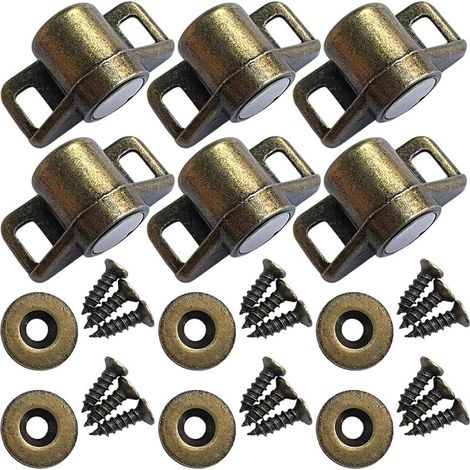 6 loquets de meuble en alliage zinc, vis incluses pour une (1/5)