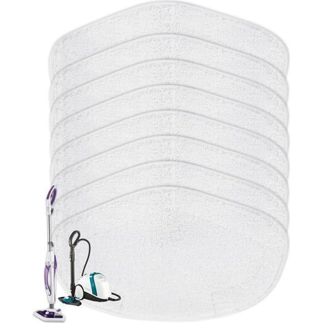 8 Pièces Serpillière Microfibre Pour Polti Vaporetto SV440 SV450 SV460 Smart 100T Lavable Réutilisable Sol Bois Carrelage (1/5)