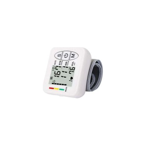 tensiomètre intelligent et précis,Tensiomètre électronique professionnel pour bras supérieur, détection automatique de l'hypertension, de l'arythmie, du pouls, brassard réglable, blanc (1/5)
