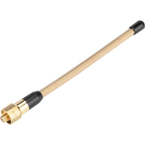 Antenne UHF flexible à ressort SMA femelle pour les modèles Kenwood TK-360, TK-370, TK-370G, TK-372, TK-372G, TK-3100 et TK-3140 (Golden) (1/5)