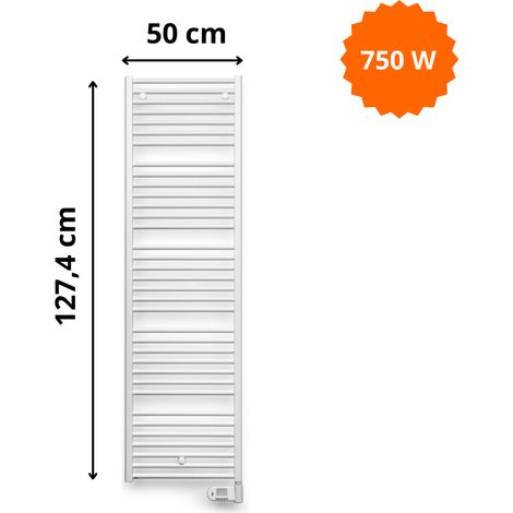 Radiateur sèche-serviettes électrique E-Bano BM-EL Vasco H. 127,4 x 50 cm (1/5)
