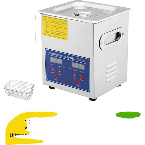 Limpiador ultrasónico, control digital, construcción de acero inoxidable, DQ001-2L-220V (1/2)