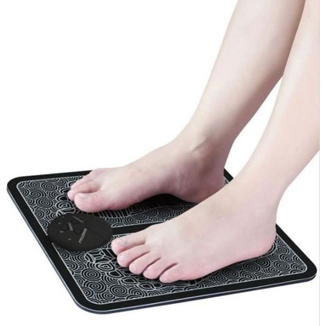 Coussin De Massage Pieds - EMS Intelligent 6 Modes 9 Niveaux - Pour Soulagement Fatigue Pieds - 32x30 Cm - 238 G - Alimentation Piles AAA (1/5)