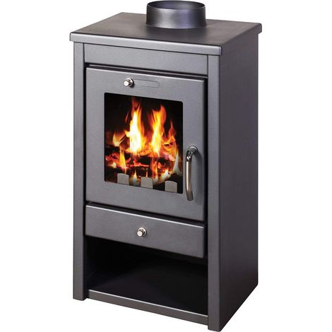 V05 – Poêle à bois 7 kW – Efficacité 80% – Classe A – Dimensions 380x390x750mm – Pour bois dur – Évacuation fumées 150mm