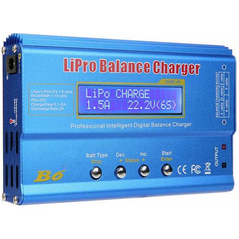 Caricabatterie bilanciato per batteria RC Lipo NiMh nuovissimo iMAX B6 con display LCD digitale (1/5)