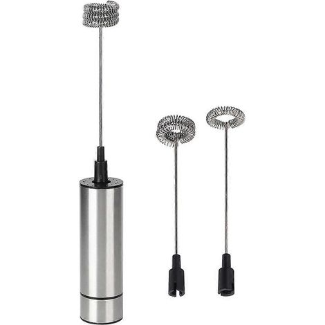 Elektrischer Schneebesen aus Edelstahl für Kaffee, Milch und Eier – Küchenaufschäumer, Handmixer, Haushaltshelfer (1/5)