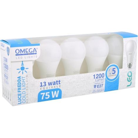 GOCCIA LED 5PZ 6000K 1200LM E27 (1/2)