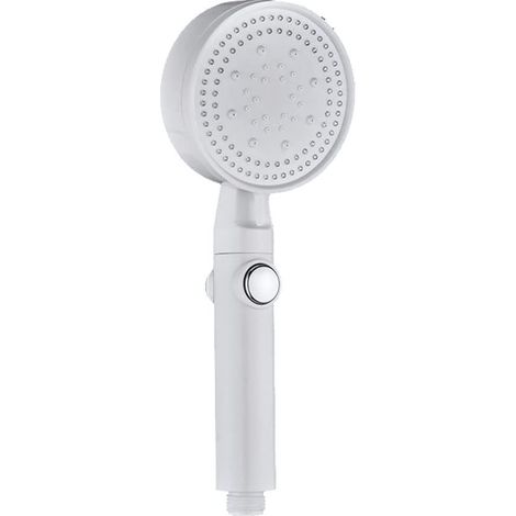 ZOLGINAH Pommeau de Douche à économie d'eau à 5 modes, Pommeau de Douche réglable, Arrêt à un Bouton, Pommeau de Douche de Salle de Bain, Pommeau de Douche Universel à économie d'eau (Blanc) (1/5)