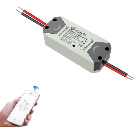 Commutateur WiFi intelligent Interrupteur d'éclairage universel Smart Home Module de relais sans fil Télécommande Minuterie Commande vocale Via Android IOS (1/5)