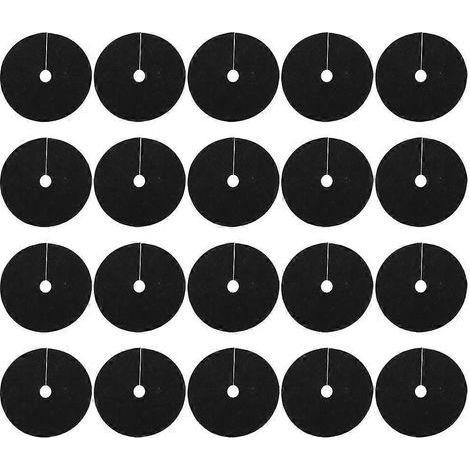 40 anneaux de paillis non tissés pour arbres, protections rondes pour plantes-15X15X0.1CM-Black (1/3)