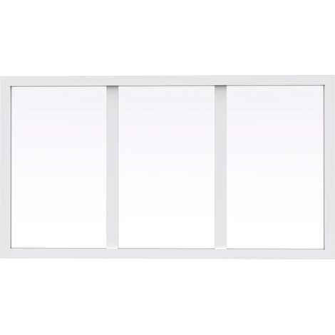 Sopraluce atelier L73 x H40 cm in Alluminio termolaccato Bianco - BAYVIEW