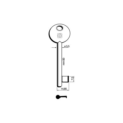 Chiavi Silca Patent Bon-P/Pari 6P2S Bz - 5 Pz