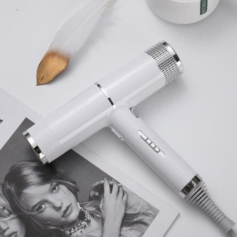 Sèche-Cheveux Ionique Professionnel 1200W, 3 Températures avec Vent Chaud et Froid pour Usage Quotidien et Coiffure (1/4)