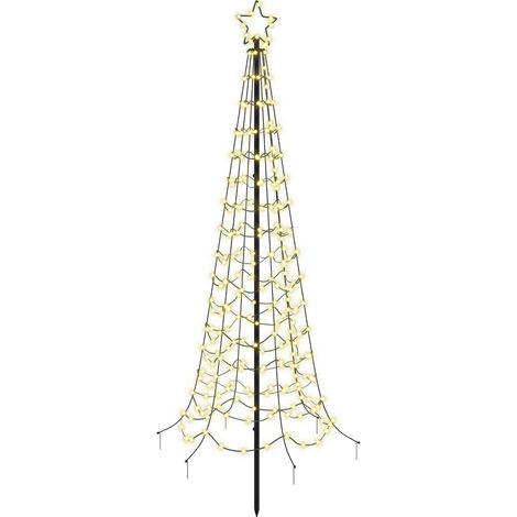 LED-Weihnachtsbaum Spirale mit Erdspieß EKENAS 180 cm 220 LEDs vidaXL (1/5)