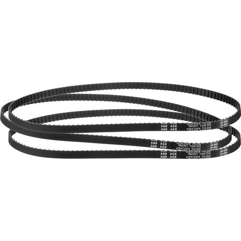 3Pcs 256XL 037 Timing Belt 128 Teeth Black Rubber Toothed Belt, 10mm Width, 5.08mm Pitch, Timing Belt for 3D Printer (1/5)