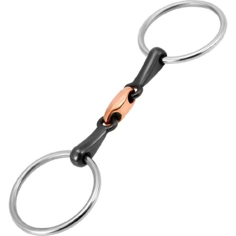 Stainless steel horse bit, copper horse bit for hours of training and racing – 105 mm (1/5)
