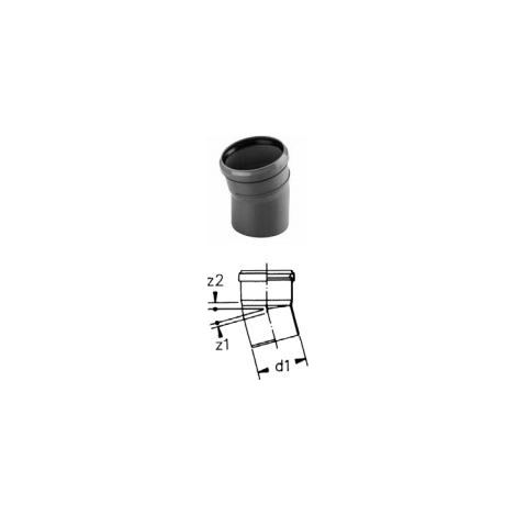 Curva 15° htb diam. 90 compl. di guarnizione in epdm monolabbro - wavin